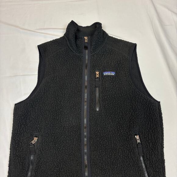Patagonia Retro Pile Fleece Full Zip Vest Men's 20.5x25 Gorpcore - Picture 2 of 9